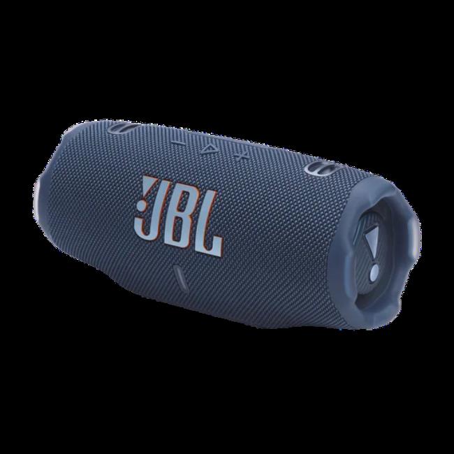 JBL Charge 6 Blue Bluetooth Speaker with Auracast, 24hr Playback, Waterproof, Dustproof, Drop-proof, JBL Pro Sound, Portable App Compatible, Recycled Materials, 16W Output