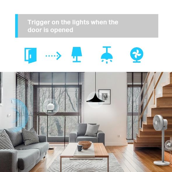 Tapo T100 Smart Motion Sensor | 120° Detection Angle, White, Battery Powered