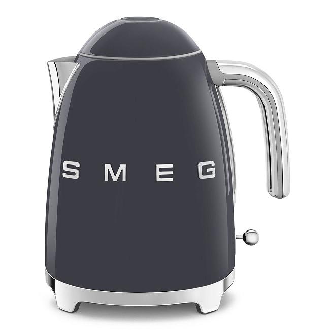 Smeg Retro 50's Kettle Slate Grey 1.7 Litre Stainless Steel Handle