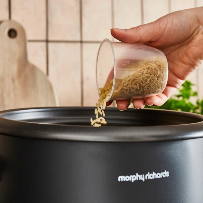 Morphy Richards 8 Cup 1.5L 500W Rice Cooker & Steamer with Keep Warm, Non-stick, Dishwasher Safe Lid, Control Panel
