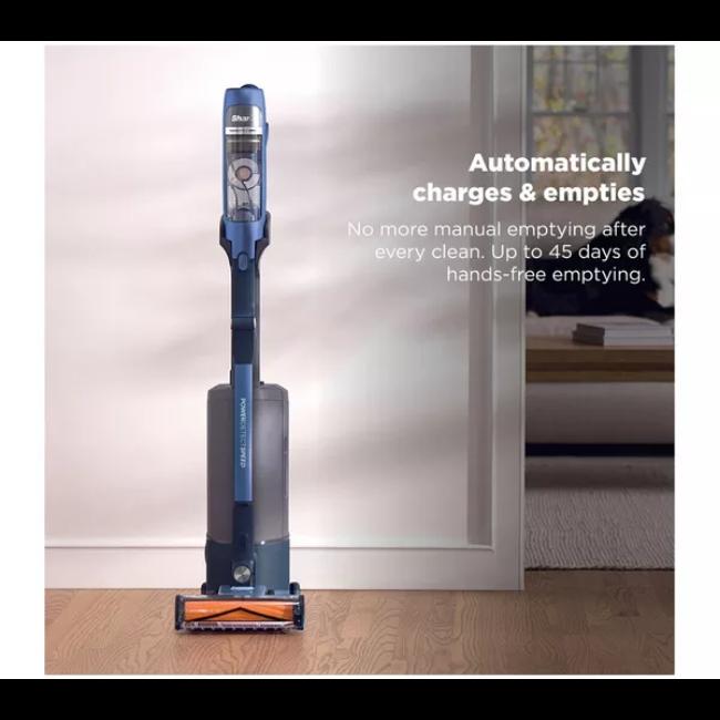 Shark PowerDetect Speed Luxe Cordless Vacuum Cleaner Ultramarine HEPA Filtration Auto-Empty Up to 60 Min Run Time
