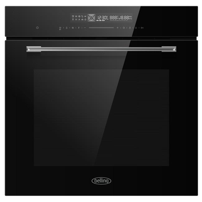 Belling Built-in Single Oven Black 72 Litre 13 Functions Slimline Control Panel Triple Glazed Soft Close Door Catalytic Liners Telescopic Shelf Digital Display Touch Screen
