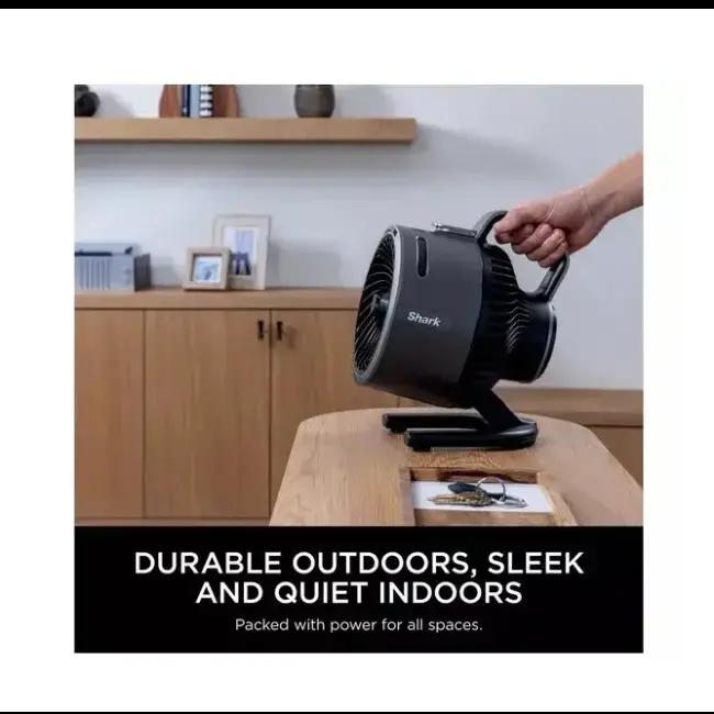 Shark FlexBreeze HydroGo Portable Misting Fan - Indoor & Outdoor Use | Image Features: Handle, Shark, FlexBreeze