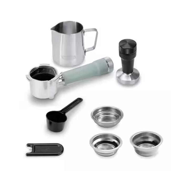 DeLonghi Dedica Duo Coffee Machine - Green | Cold Brew & Milk Steam Wand
