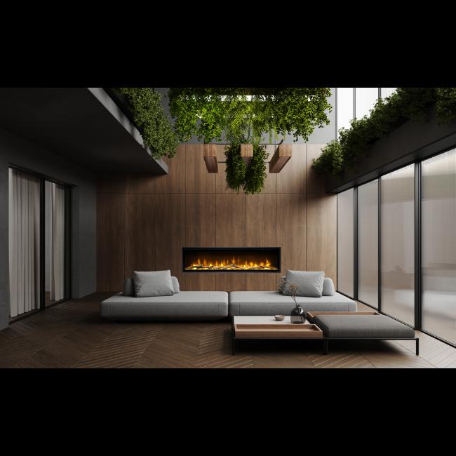 Dimplex Ignite Evolve 50" Wall Fire 2kw Black with Optiflame Technology and Log Set