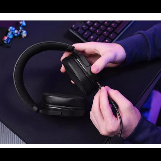 Trust GXT492 Carus Gaming Headset | Black | 50mm Drivers | Detachable Mic | Multiplatform Compatibility