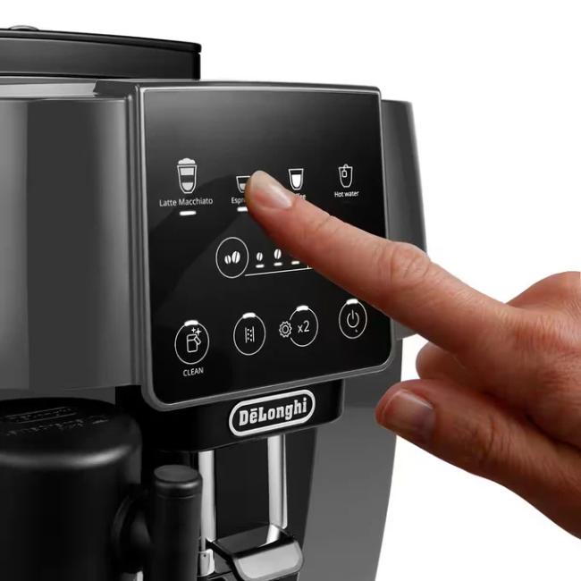 De'Longhi Magnifica Start ECAM220.61.GB Bean To Cup Automatic Coffee Machine - Grey Black, LatteCrema Hot, One-touch, 1.8L Water Capacity, 15 Bar, 1450W