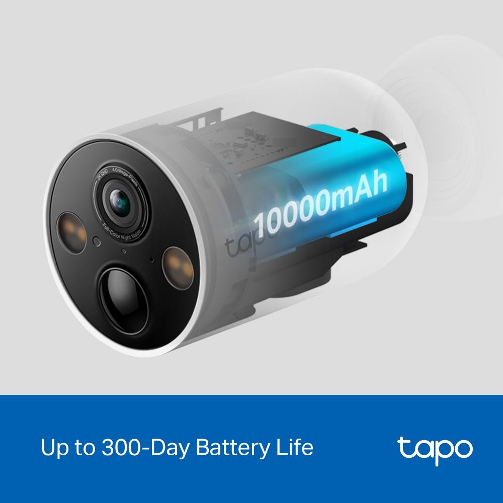 TP-Link Tapo C425 Smart Wire-Free Security Camera 2K QHD 4MP 300-Day Battery Magnetic Mount Full-Color Night Vision IP66 AI Detection 150 FOV