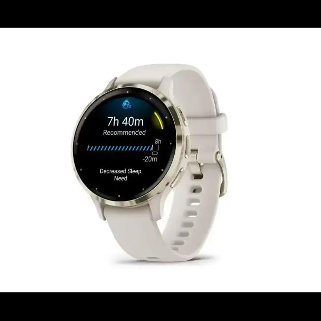 Garmin Venu 3S Smartwatch Gold & Ivory 41mm AMOLED Display Fitness Tracker