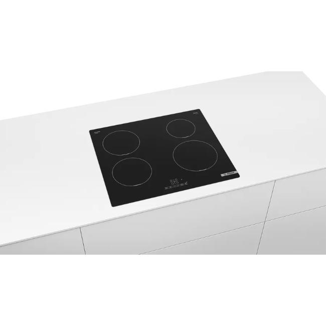 Bosch 60cm Black Induction Hob with 4 Cooking Zones & Touch Controls