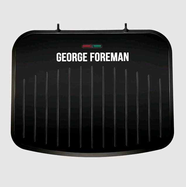 George Foreman Medium Grill | Non-stick plates, Removes up to 42% fat, Space Saving, Faster Heat Up, Clip-in Drip Tray, Floating hinge, Adjustable rear foot