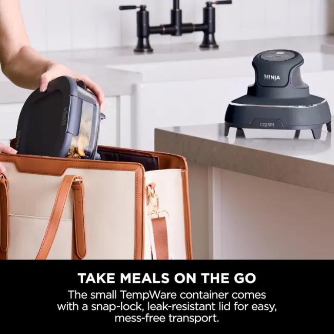 Ninja CRISPi Air Fryer | Glass Container, Crisper Plate