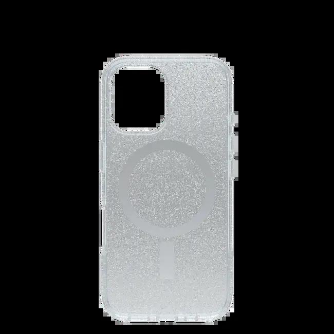 Otterbox Symmetry MagSafe Case for iPhone 16 - Stardust Clear Glittery with MagSafe Ring Protection