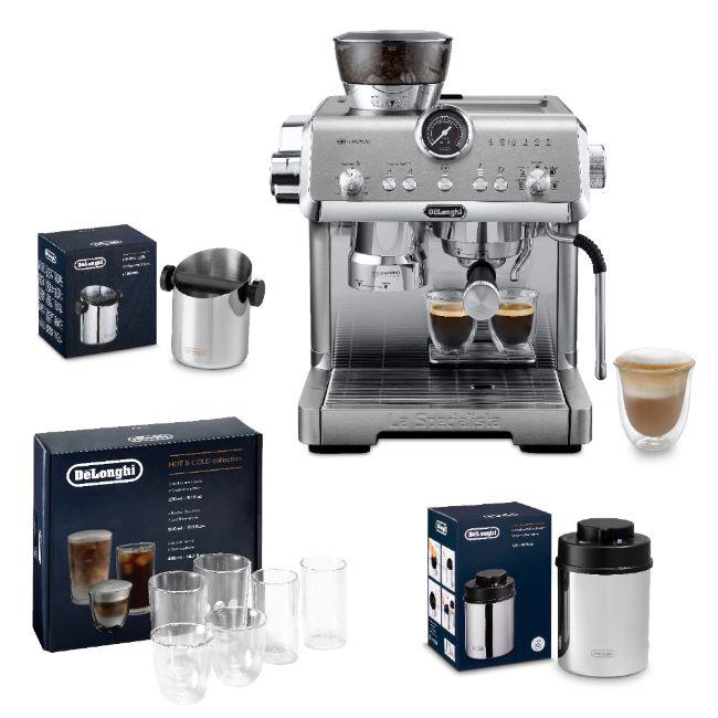 Delonghi La Specialista Opera Bean to Cup Coffee Machine with HomeCafe Kit - Stainless Steel, Espresso, Grinder, Steam Wand
