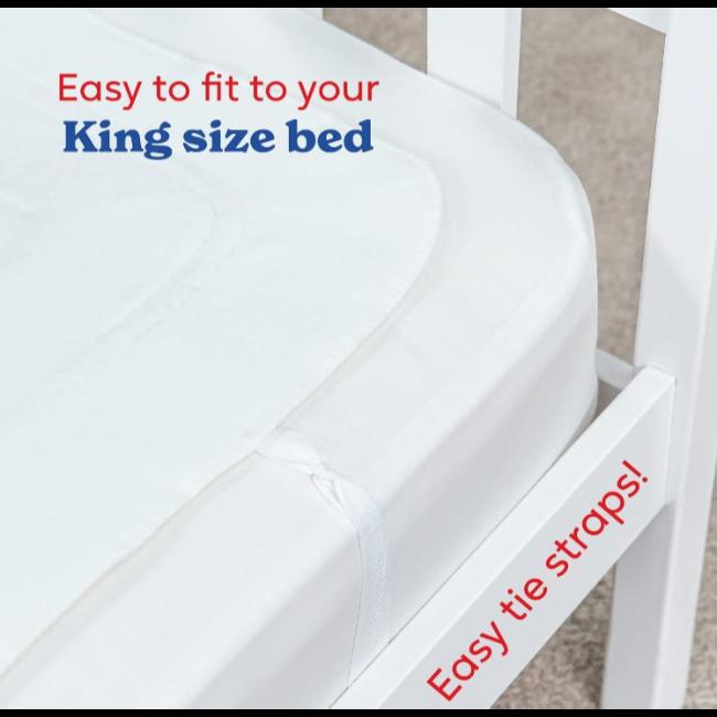 Russell Hobbs King Size Electric Underblanket Dual Control 150 x 200cm 3 Heat Settings Overheat Protection Machine Washable