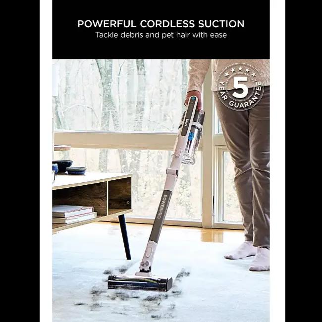 Shark PowerPro Pet Cordless Vacuum Cleaner with Anti Hair Wrap, Floor Detect, Flexology, Java Metallic