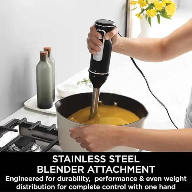 Ninja Foodi Hand Blender & Mixer CI090UK Black 850W with Turbo