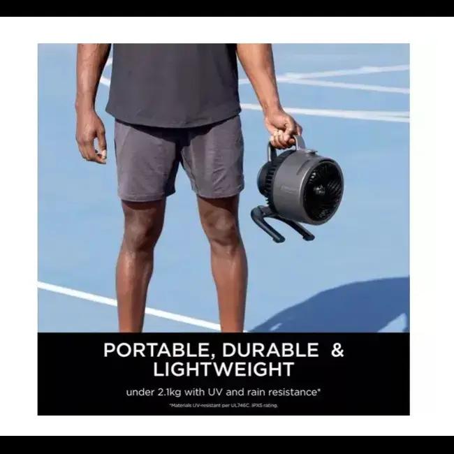 Shark FlexBreeze HydroGo Portable Misting Fan - Indoor & Outdoor Use | Image Features: Handle, Shark, FlexBreeze
