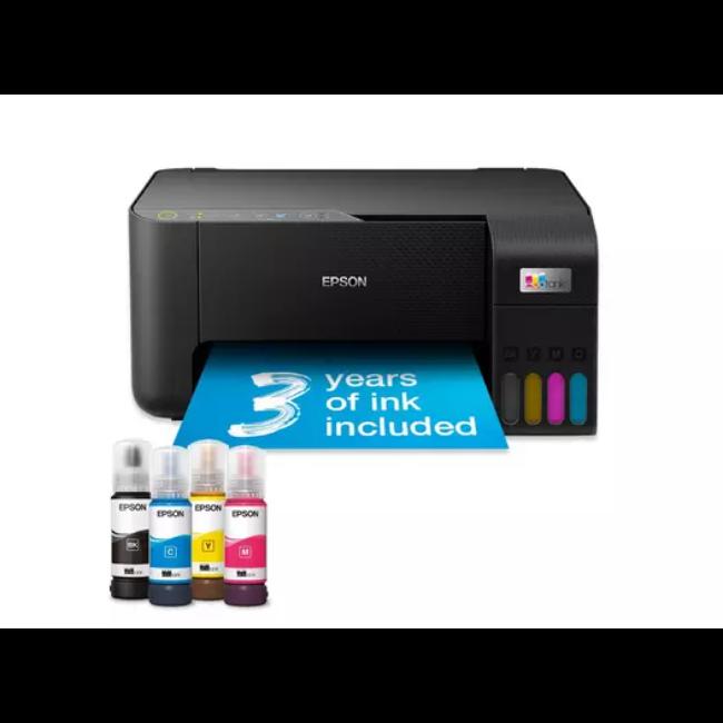 Epson EcoTank ET-2862 Multifunction Wi-Fi Ink Tank Printer - Black with 3 Years Ink Included, Mobile App Control, and Borderless Photo Printing