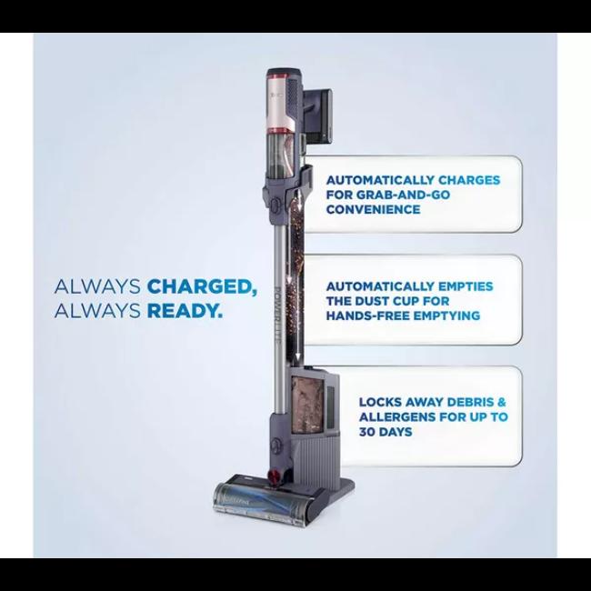 Shark PowerLite BU3621UKT Cordless Vacuum Cleaner - Purple, Clean & Empty, Pet, Anti Hair Wrap, Auto-Empty Dock, Lightweight, 40 Min Battery Life, 5.87 KG