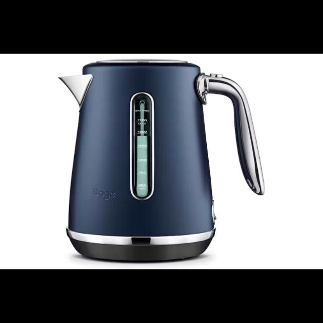 Sage Soft Top Luxe Electric Kettle Damson Blue 1.7L 2400W with Soft Top Lid, BPA Free, Cordless, 360 Degree Swivel Base, Stainless Steel Handle