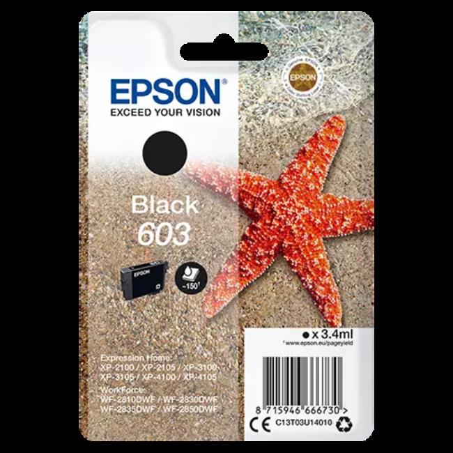 Epson 603 Black Ink Cartridge 3ml Starfish