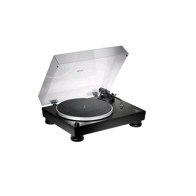 Audio-Technica Direct Drive Turntable Black with J-shaped tonearm, Built-in pre-amplifier, AT-VM95E cartridge, Dust Cover