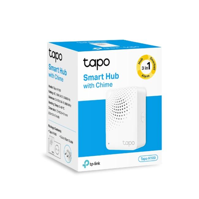 TP-Link Smart IoT Hub with Chime | Smart Alarm, Doorbell, Whole Home Coverage, Low-Power Wireless, Tapo Ecology, Wi-Fi, Up to 64 Devices
