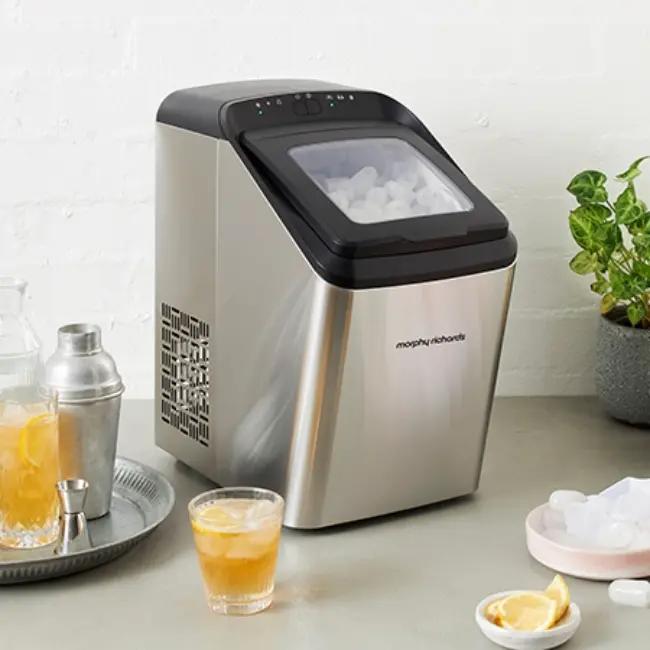 Morphy Richards Ice Maker 2.8 Litre Bullet Ice Cubes 7-15 minutes Viewing Window Control Panel