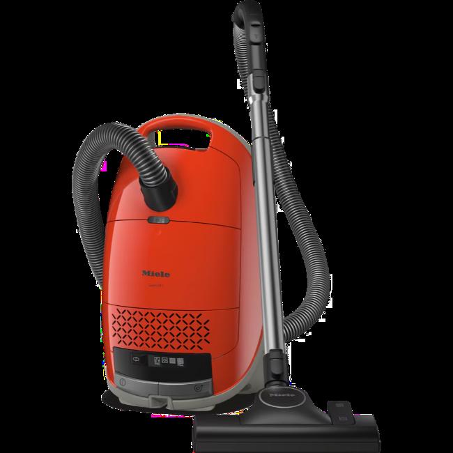 Miele Guard M1 Bagged Vacuum Cleaner Red with Hose, Floorhead, Black and Silver
