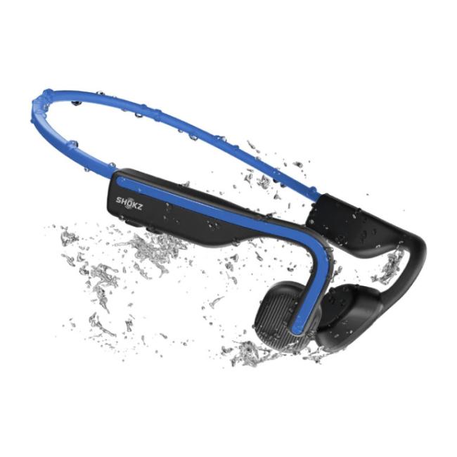 Shokz OpenMove Bone Conduction Wireless Open-Ear Headphones - Blue