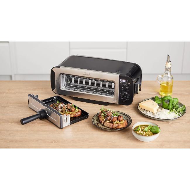 Ninja Foodi 3-in-1 Toaster, Grill & Panini Press | Black | Bake, Reheat, Defrost, Bagel