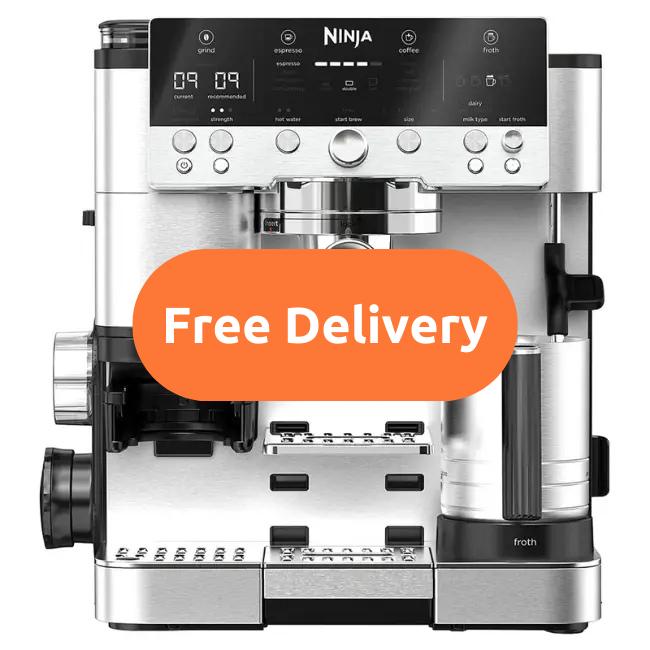 Ninja Luxe Café Premier Espresso Machine Black & Stainless Steel Free Delivery