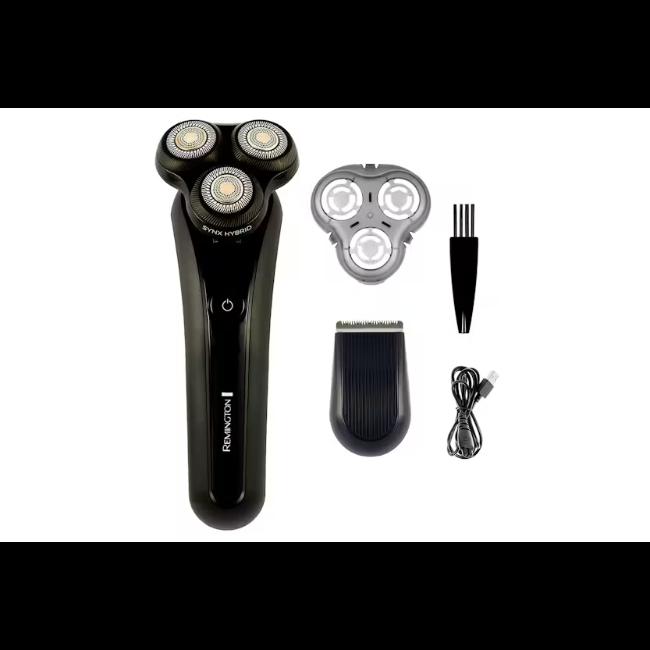 Remington X5 Limitless X Rotary Shaver XR1755 - SynX Hybrid, Pivotball, PowerSense, Waterproof, 50 Min Runtime, Quick Charge, USB Charging