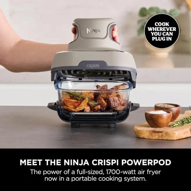 Ninja CRISPi 4-in-1 Portable Glass Air Fryer Stone
