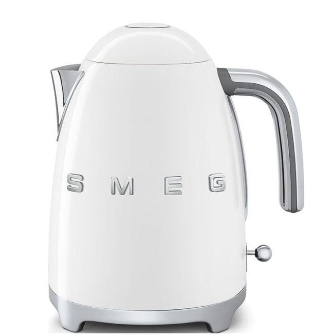 Smeg Retro Style White Kettle with 3D Logo