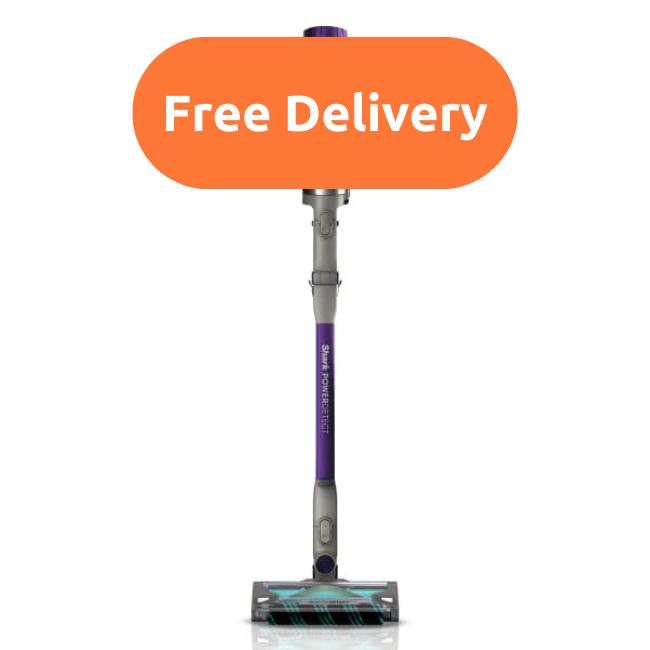 Shark PowerDetect Cordless Pet Vacuum Cleaner - Grey/Purple | DuoClean Detect, Anti Hair Wrap Plus, Handheld, LED Display