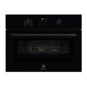 Electrolux 600 CombiQuick Microwave and Built-in Oven - Black | EVLDE46GK image