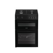 Indesit Gas Freestanding Double Cooker - Black | IDG6GB