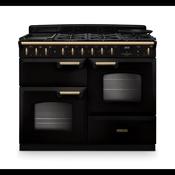 Rangemaster 110cm Classic Deluxe Dual Fuel Range Cooker - Gloss Black | CLDLO110DFPGBLAB1