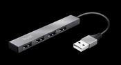 Trust 4-Port Mini USB Hub - Aluminium | T23786