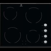 Electrolux 300 Radiant Ceramic Hob 60cm - Black | EHF6140FOK