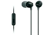 Sony In Ear Headphone With Mic - Black | MDREX15APBC image