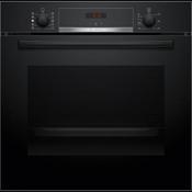 Bosch Series 4 Single Built-in Oven With Added Steam Function - Black | HQA534BB3B