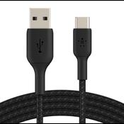 Belkin Boost Charge Braided USB-C to USB-A Cable | 2m | Black | CAB002BT2MBK image