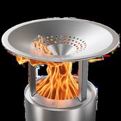 Mesa Xl Heat Deflector - Stainless Steel | SSMESA-XL-DEFLR