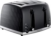 Russell Hobbs Honeycomb 4 Slice Toaster - Black | 26071 image