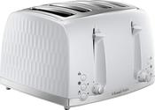 Russell Hobbs Honeycomb 4 Slice Toaster - White | 26070 image