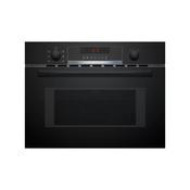 Bosch Serie 4 Built-in Compact 45cm Microwave Combination Oven Black | CMA583MB0B image
