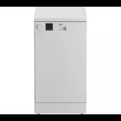 Beko Freestanding Slimline Dishwasher with Quick Programmes - White | DVS04X20W image